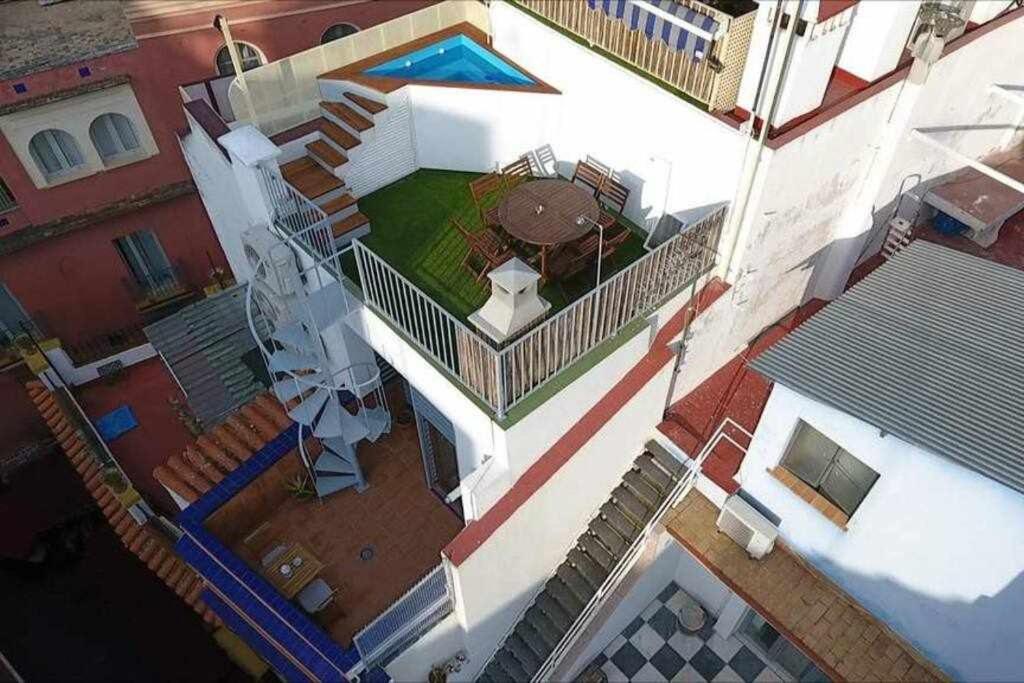 Casa Con Piscina Junto Catedral De Sevilla Bagian luar foto