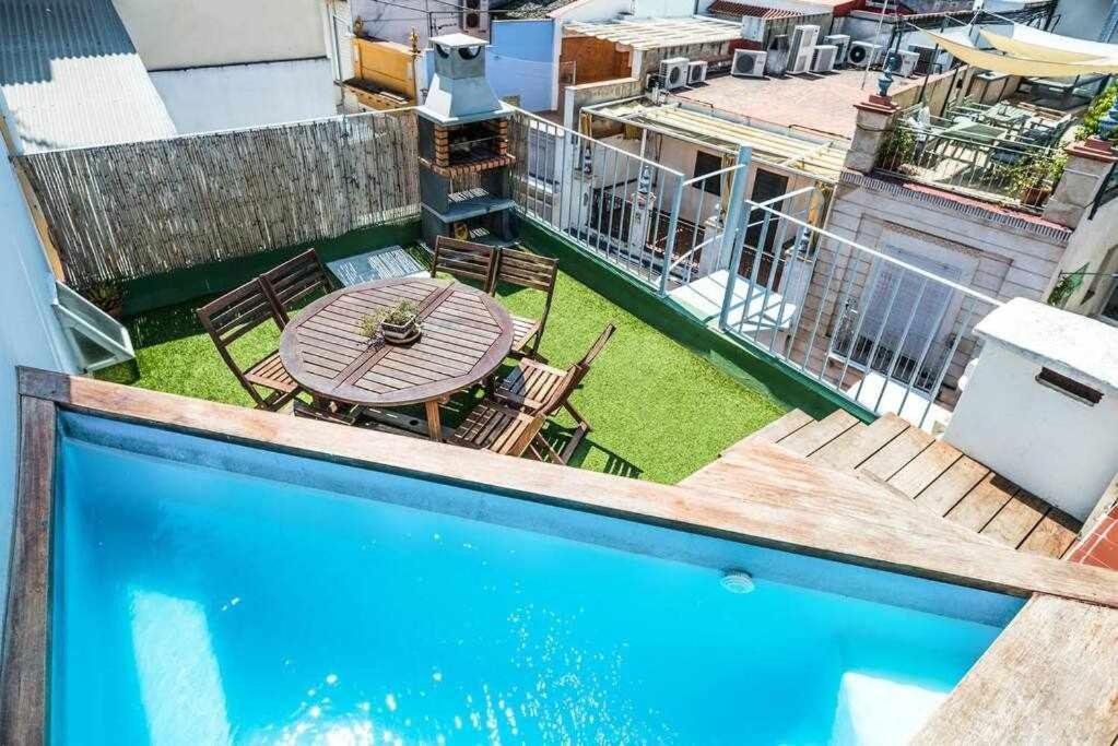 Casa Con Piscina Junto Catedral De Sevilla Bagian luar foto